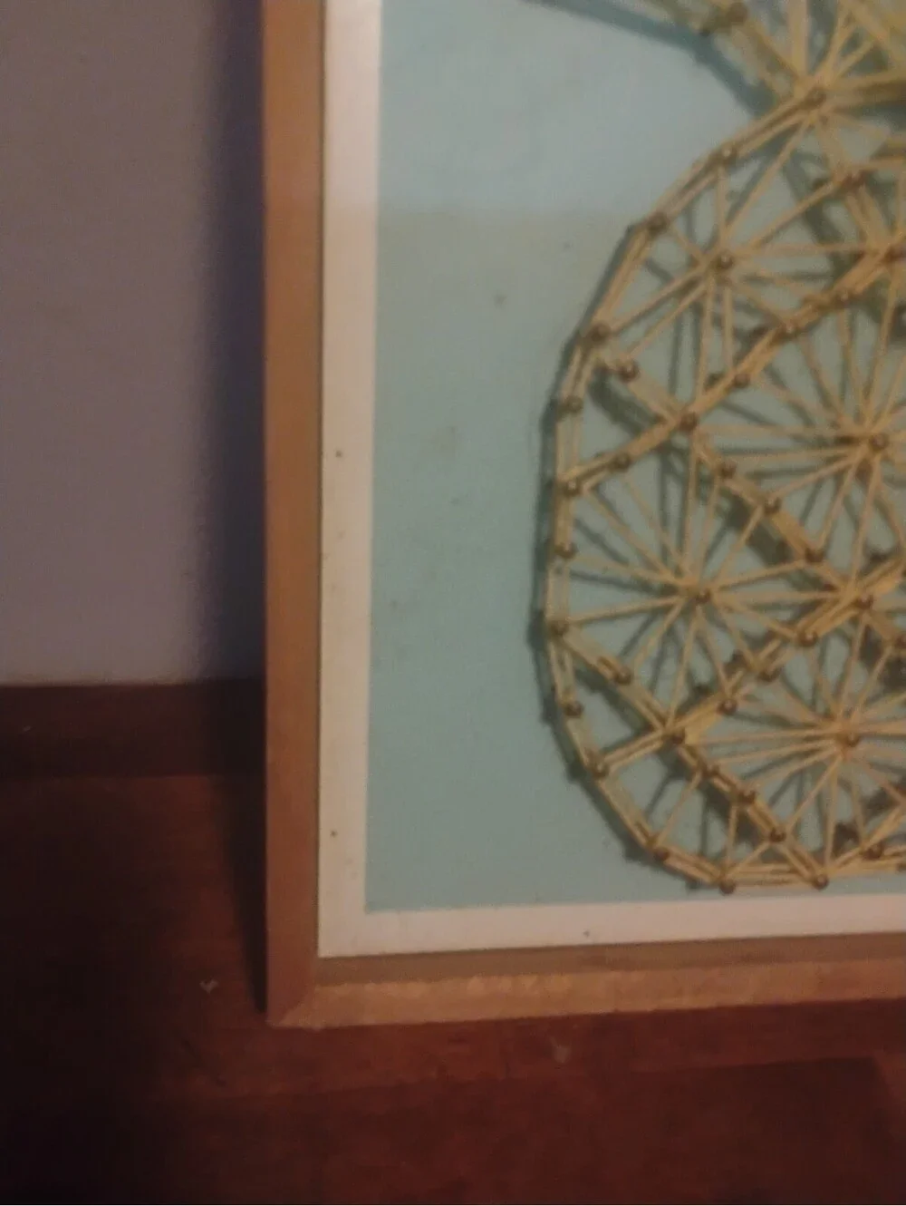 Hobby Lobby Geometric Pineapple String Art Wooden Framed Wall Decor